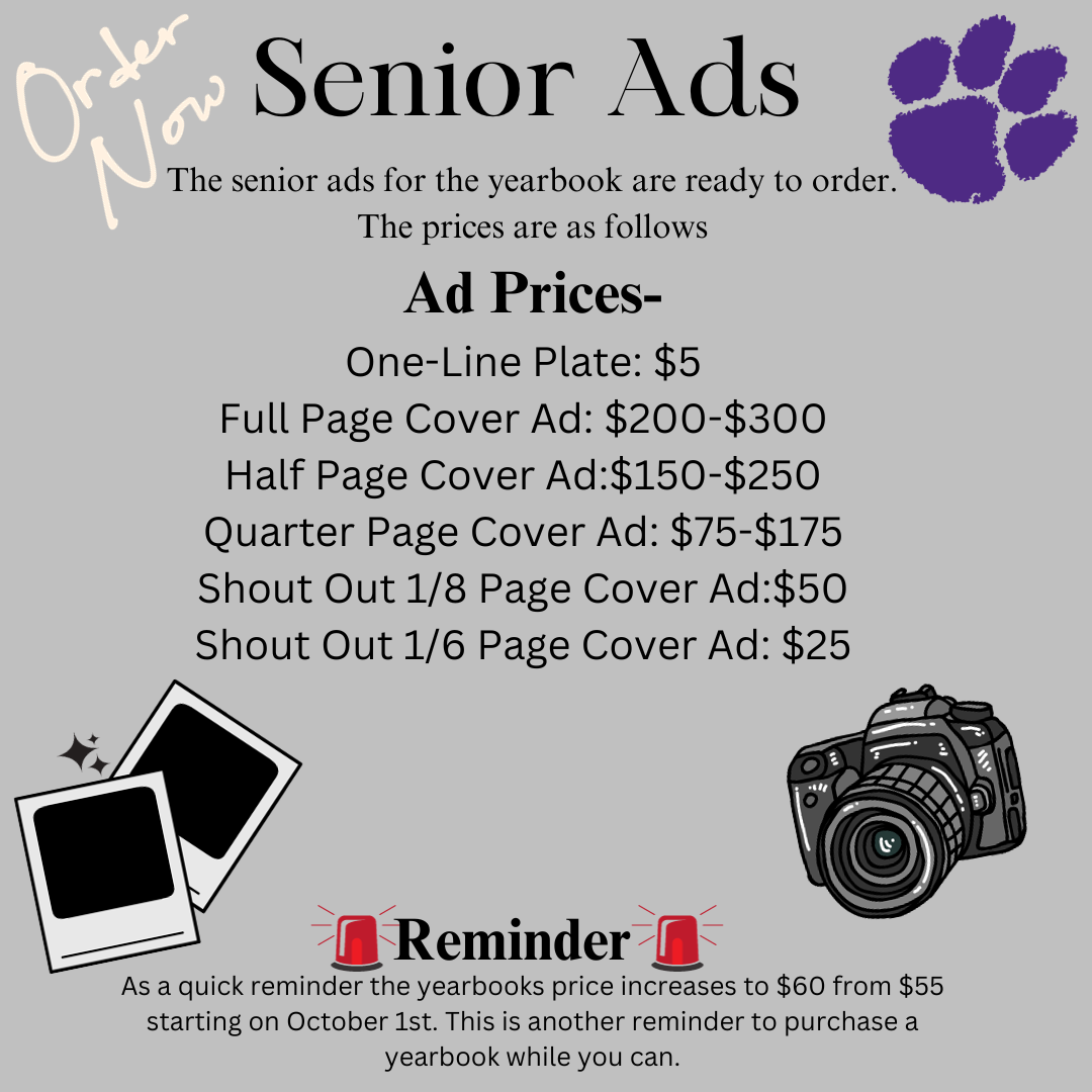 Yearbook Senior Ads Ordering